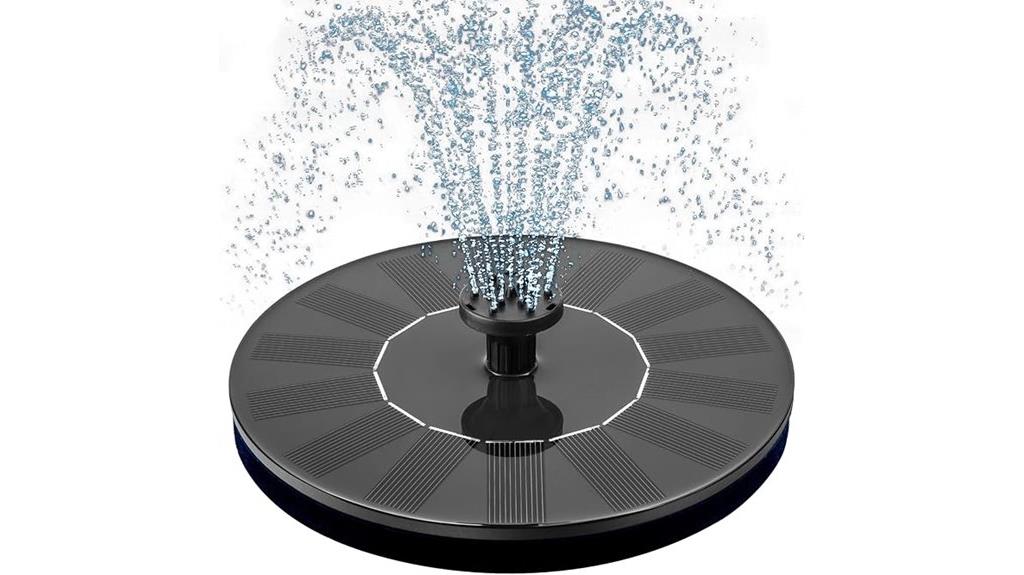 solar powered bird fountain