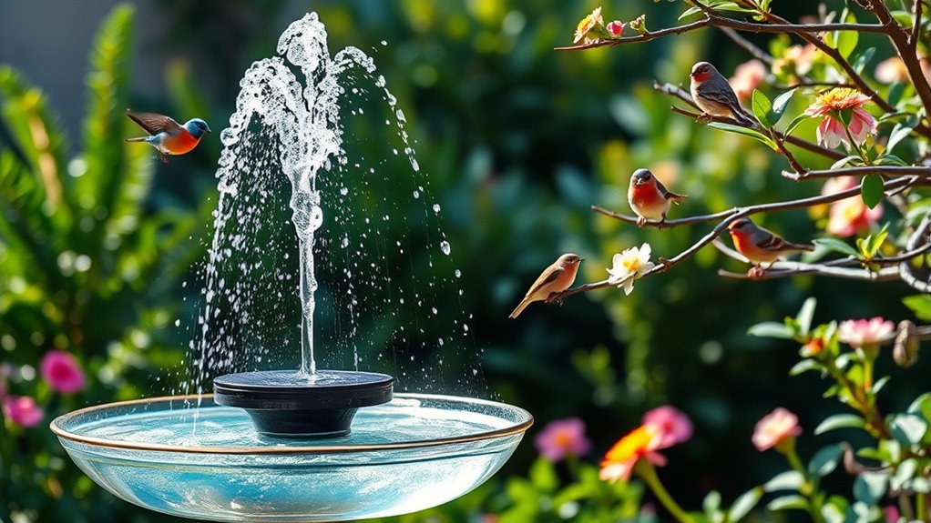 solar powered fountain selection