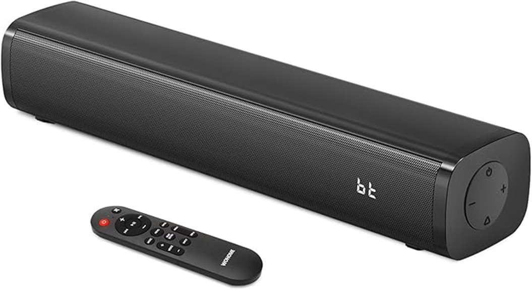 sound bar with subwoofer