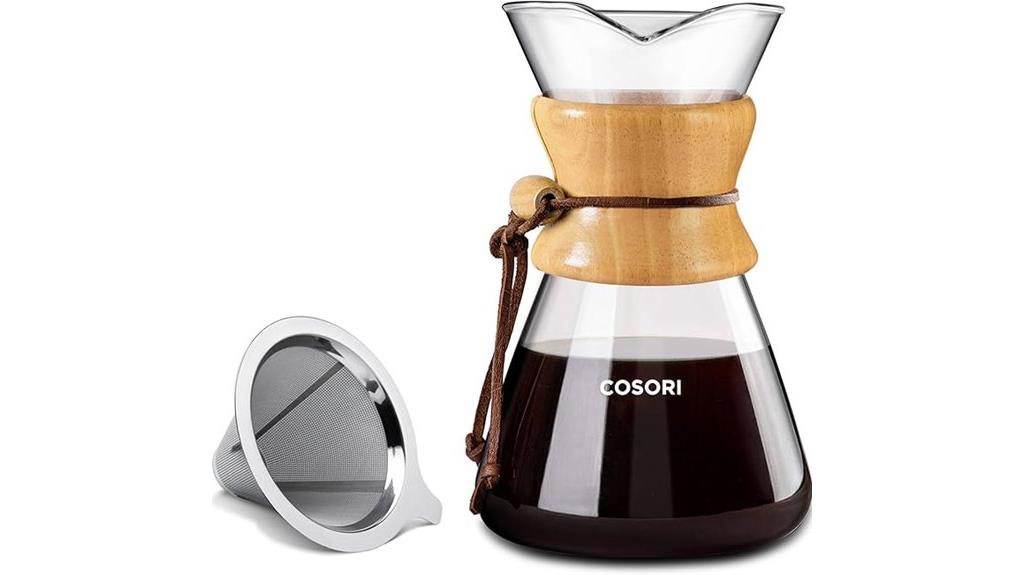stainless steel 8 cup coffee maker