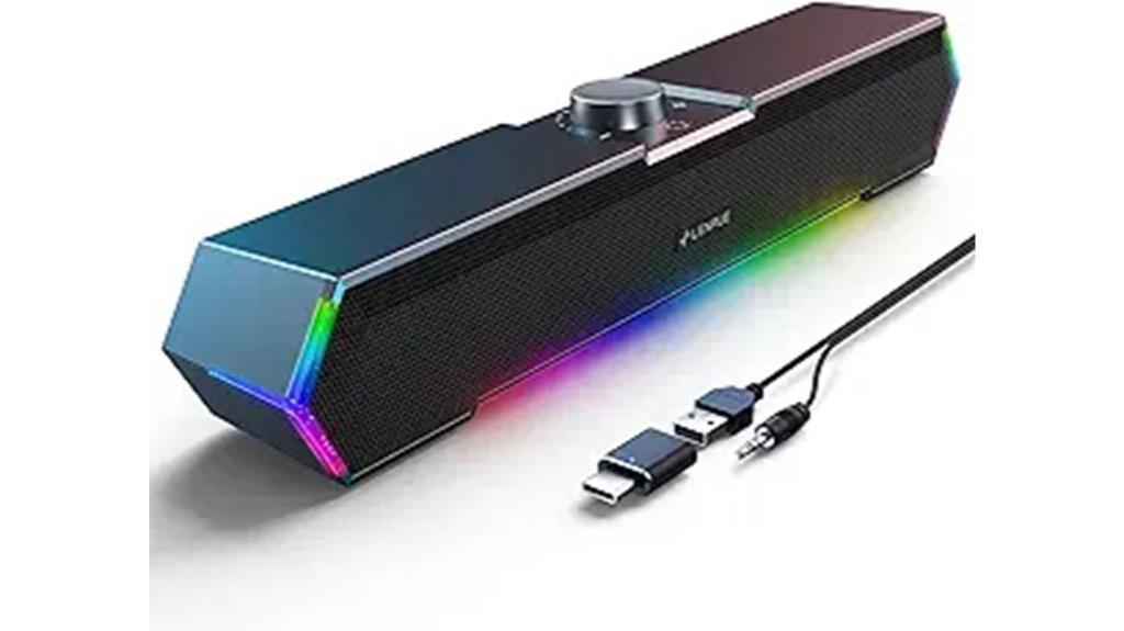 touch activated desktop speakers