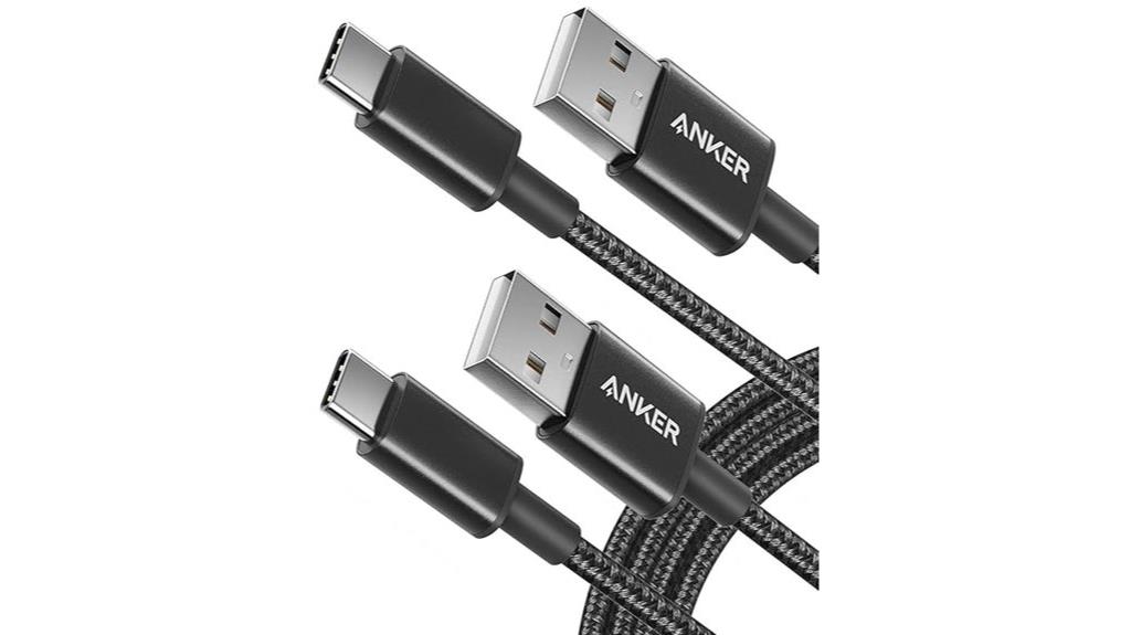 two 6 foot usb c cables