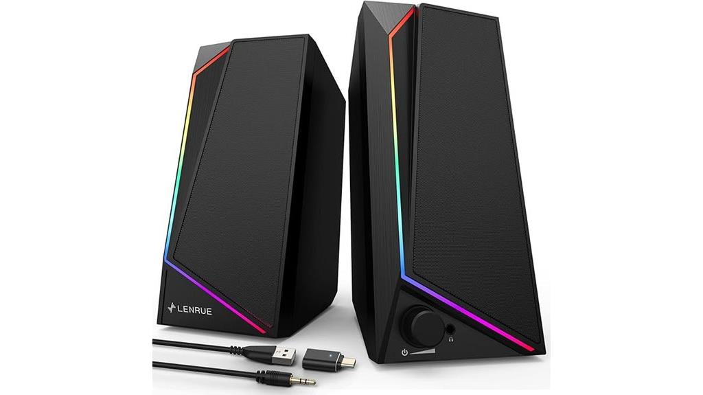 usb powered stereo speakers