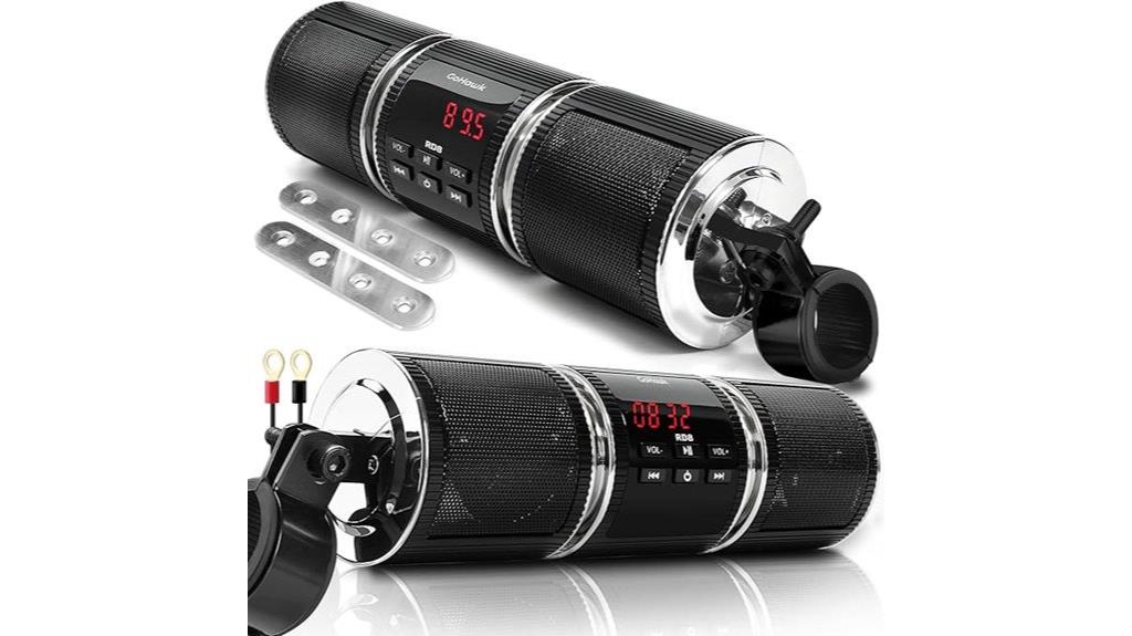 waterproof bluetooth motorcycle speakers