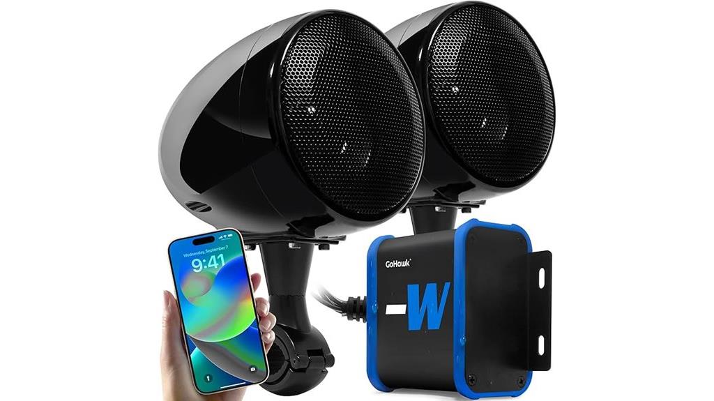 waterproof motorcycle bluetooth speakers