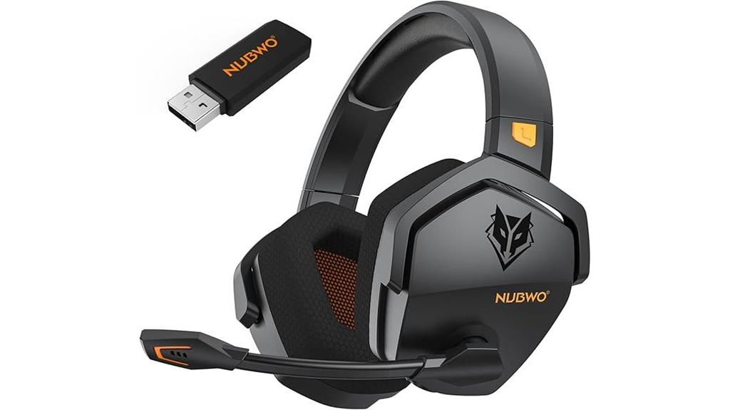 wireless gaming headset with microphone