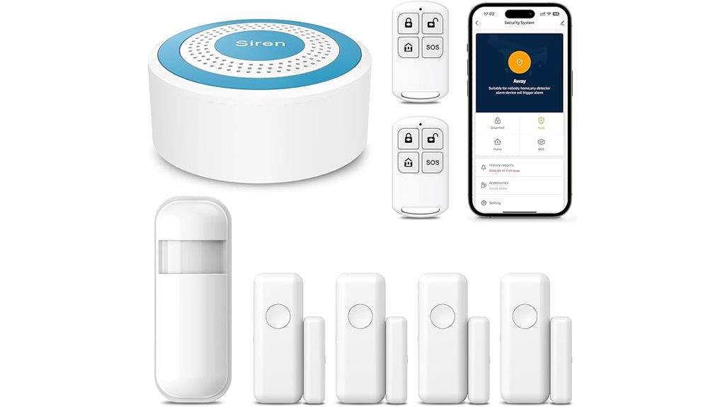 wireless security system alerts