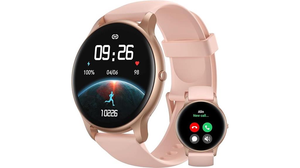 women s rose gold fitness watch