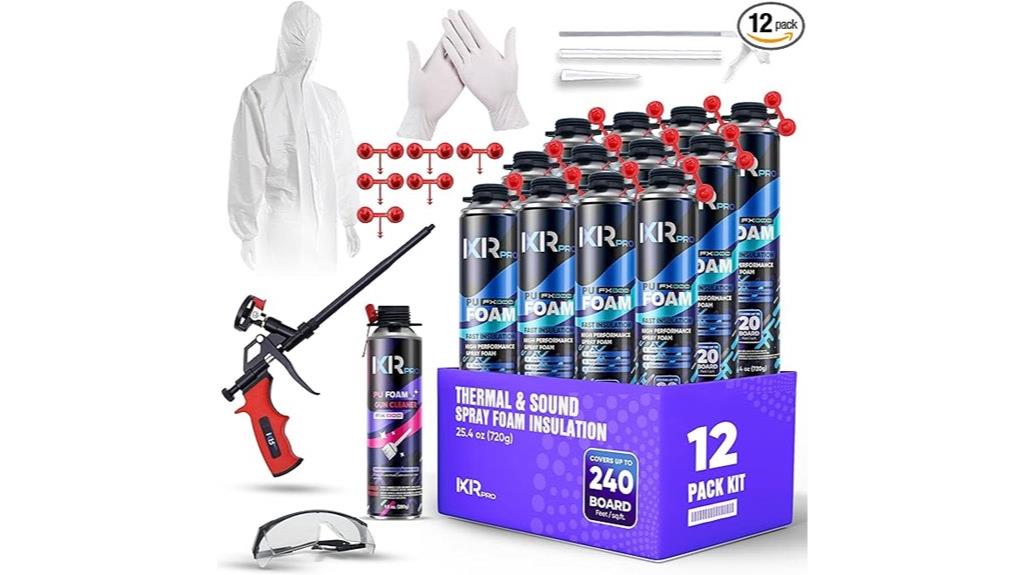 12 pack spray foam