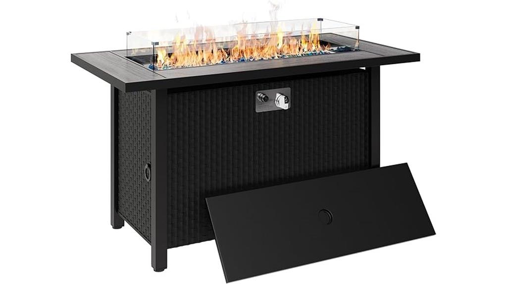 45 inch propane fire pit