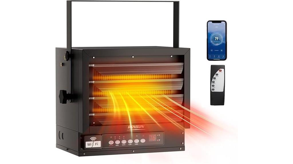7500w remote control heater