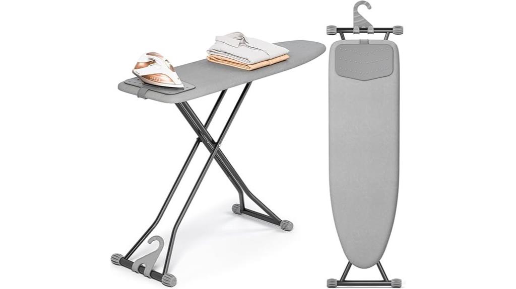 adjustable heat resistant ironing board