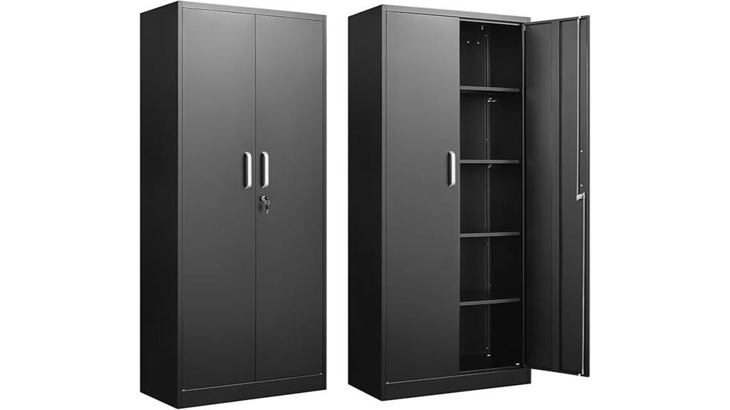 adjustable shelf metal cabinet