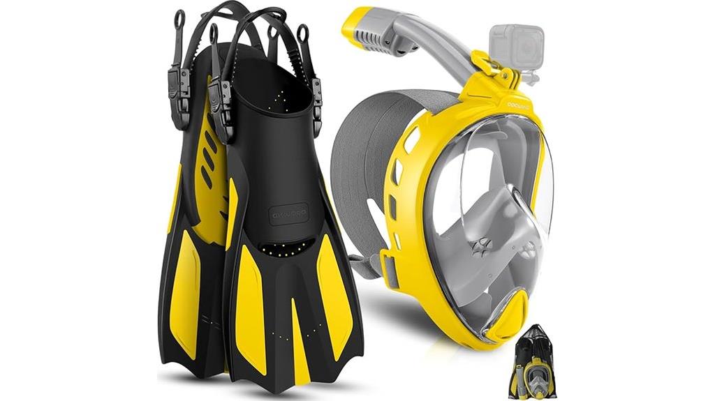 adult and youth snorkel gear