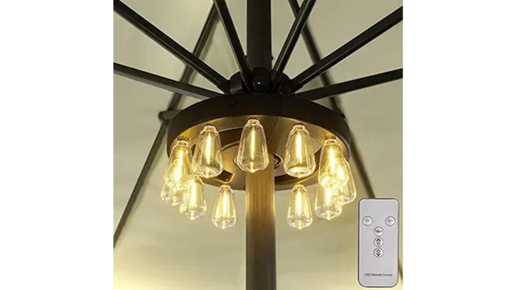 battery powered dimmable umbrella lights