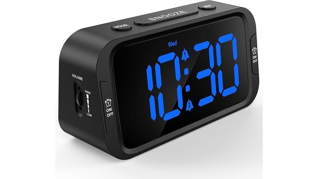 bedroom alarm clock with usb