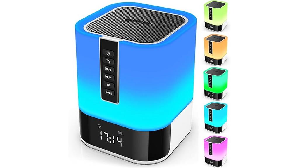 bluetooth night lamp speaker