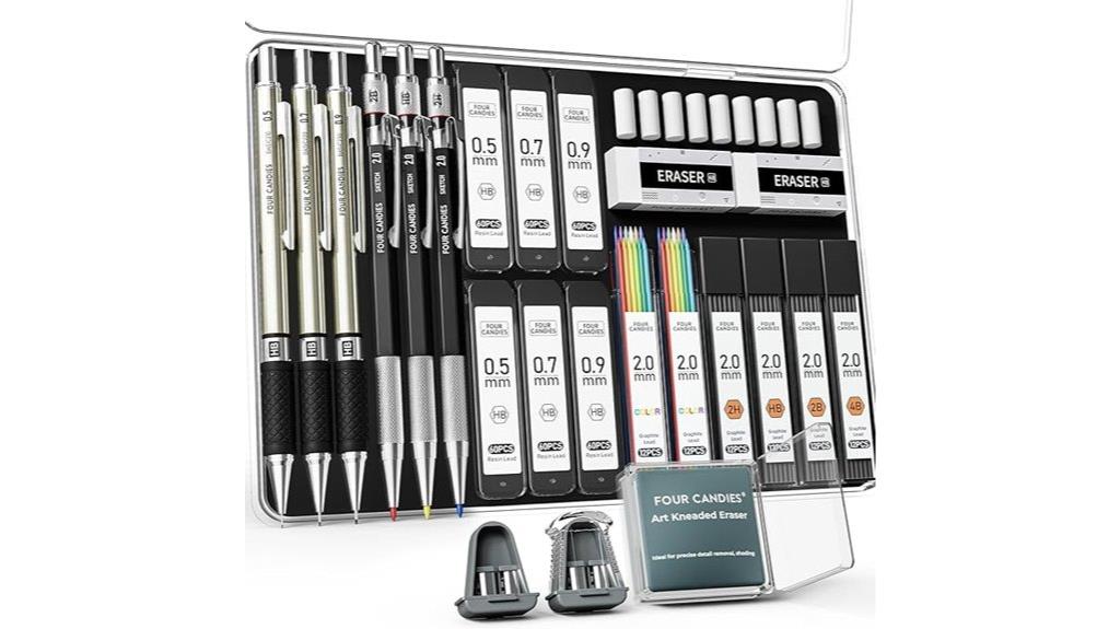 candy themed mechanical pencil set