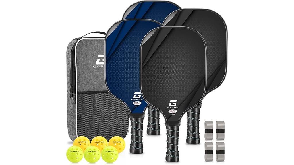complete pickleball paddle set