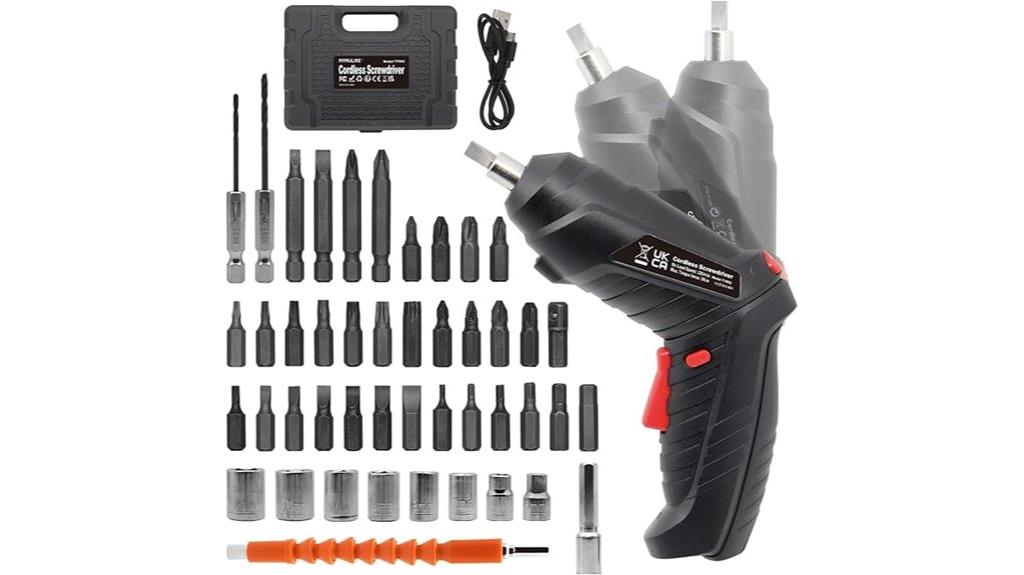 cordless screwdriver with accessories