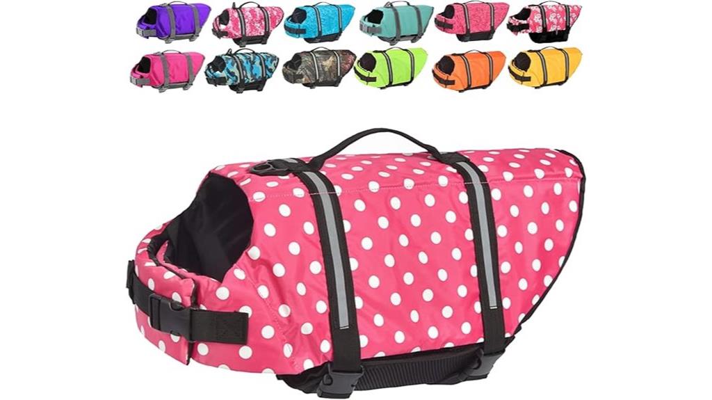 dog life jacket sizes