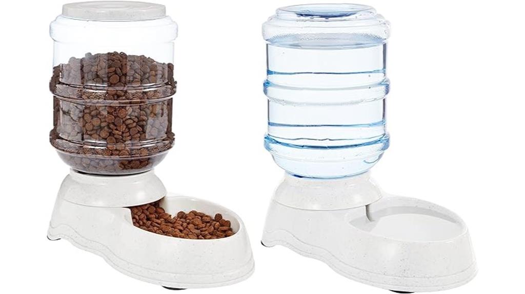 dual water and food dispenser