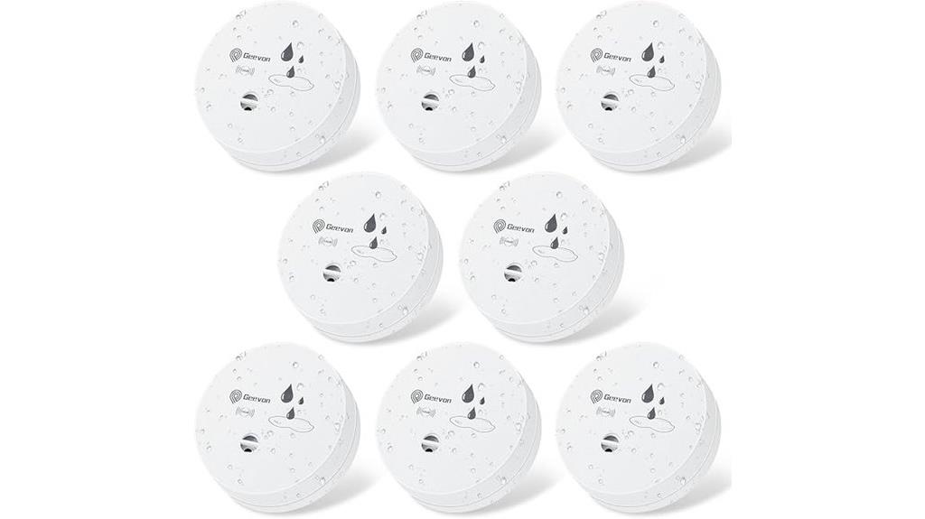 eight water leak detectors