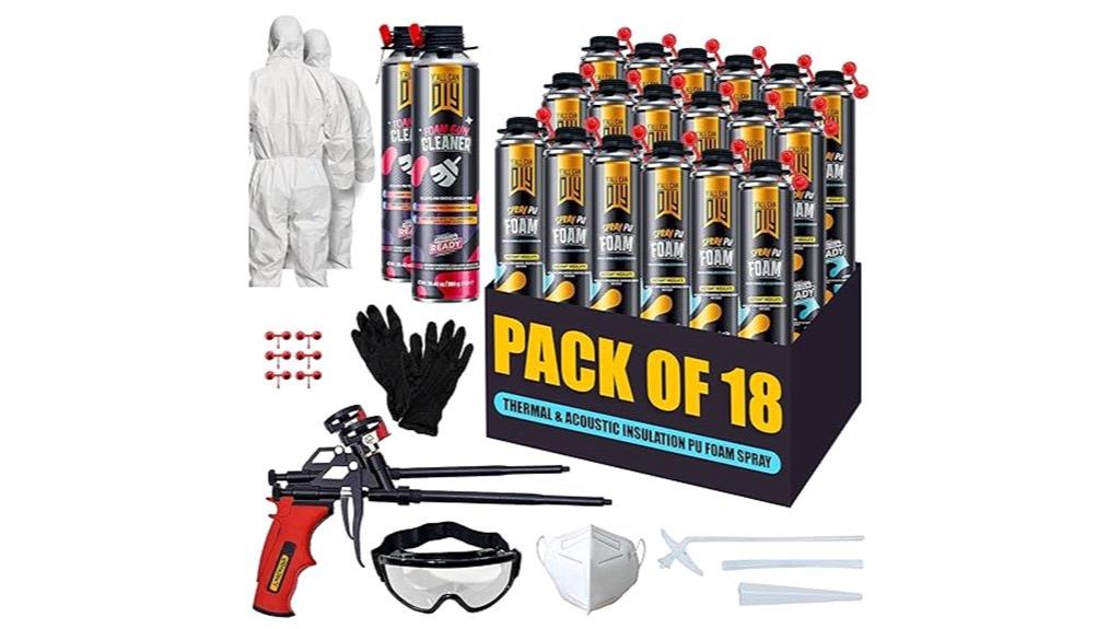 eighteen pack spray foam