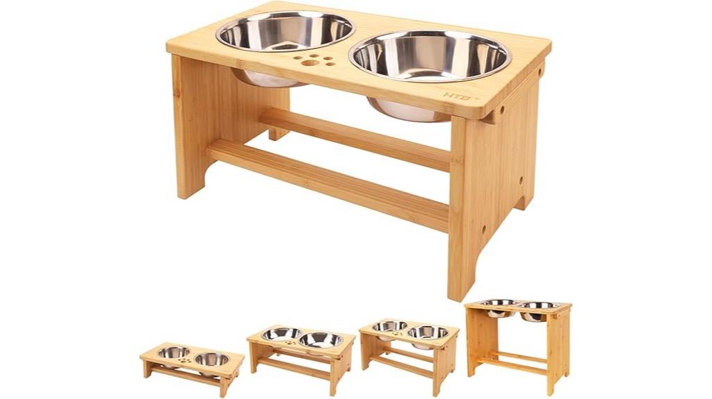 elevated stainless steel dog bowls