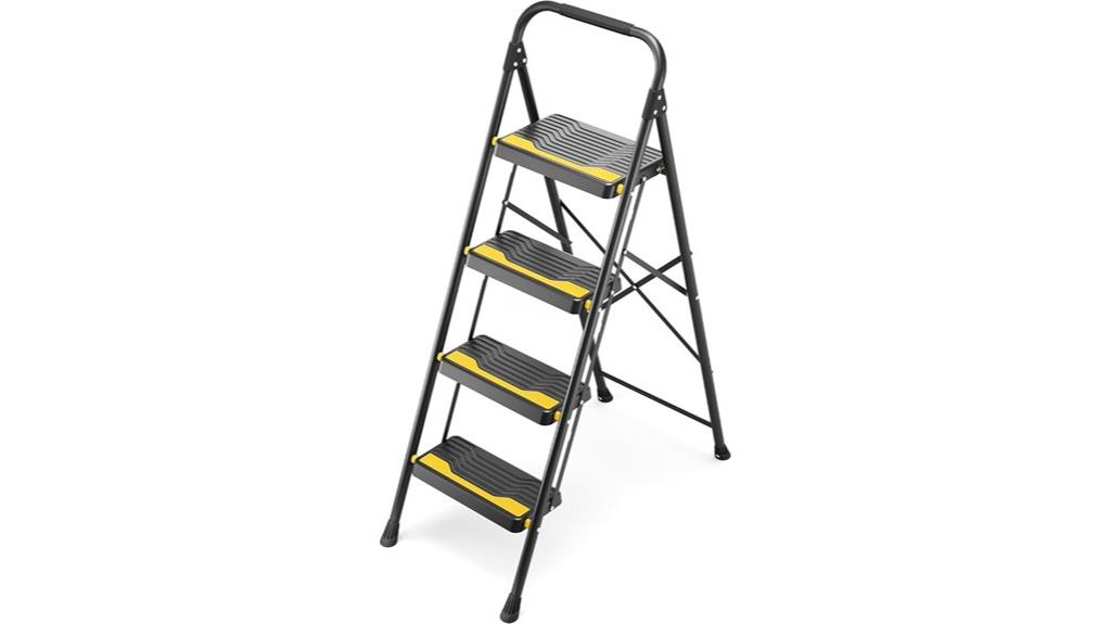 heavy duty foldable ladder