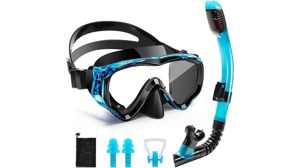 kids and adults snorkeling equipment