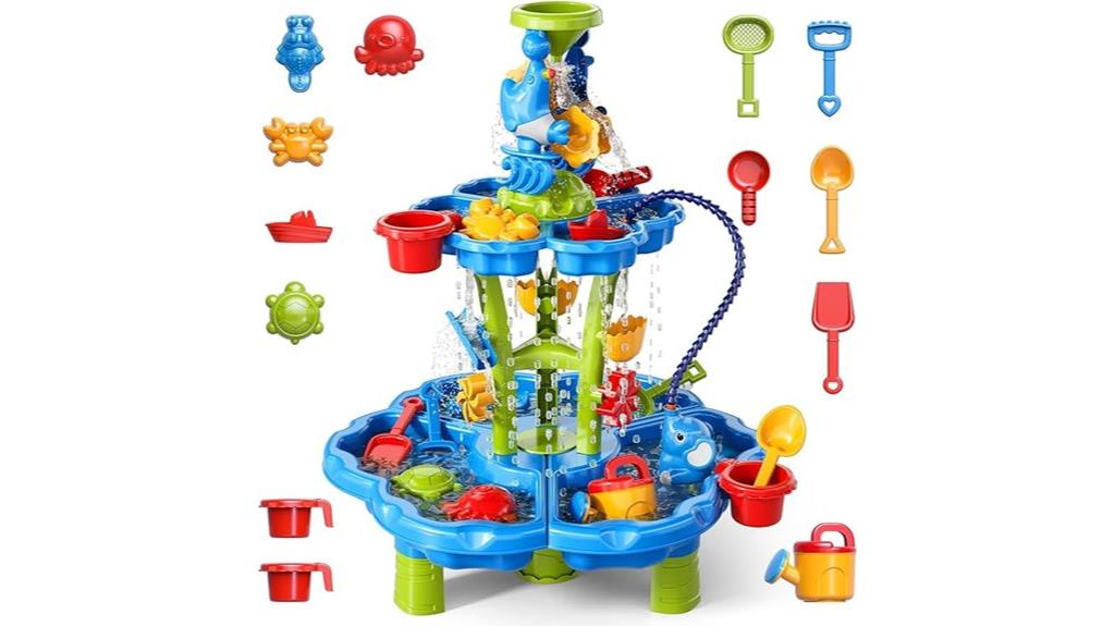 kids flower water table