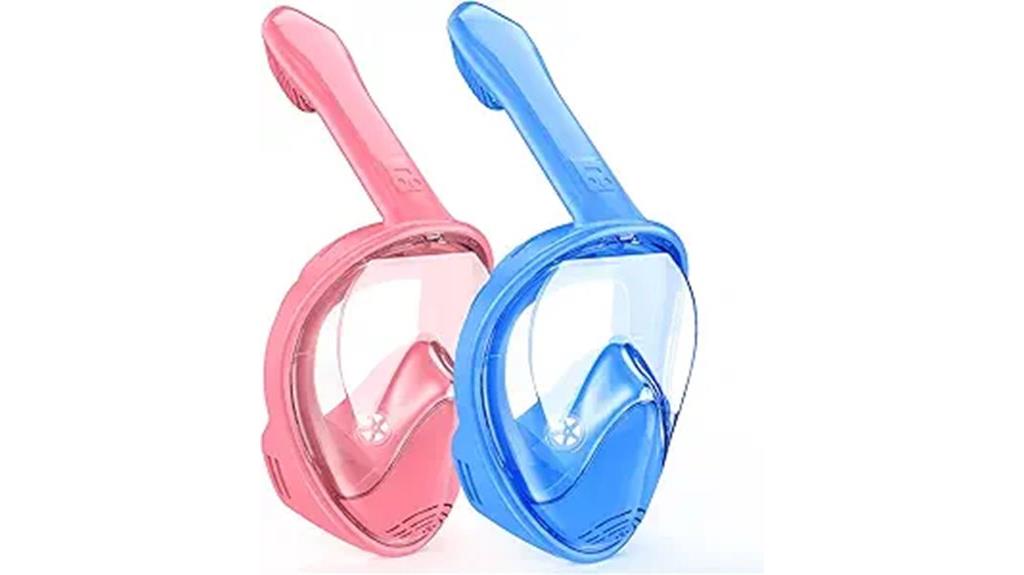 kids panoramic snorkel mask