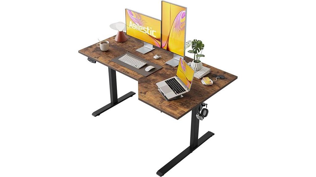 l shaped 55 inch desk