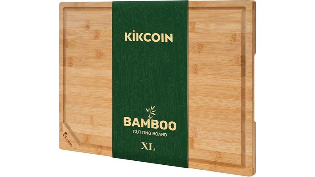 large bamboo chopping board