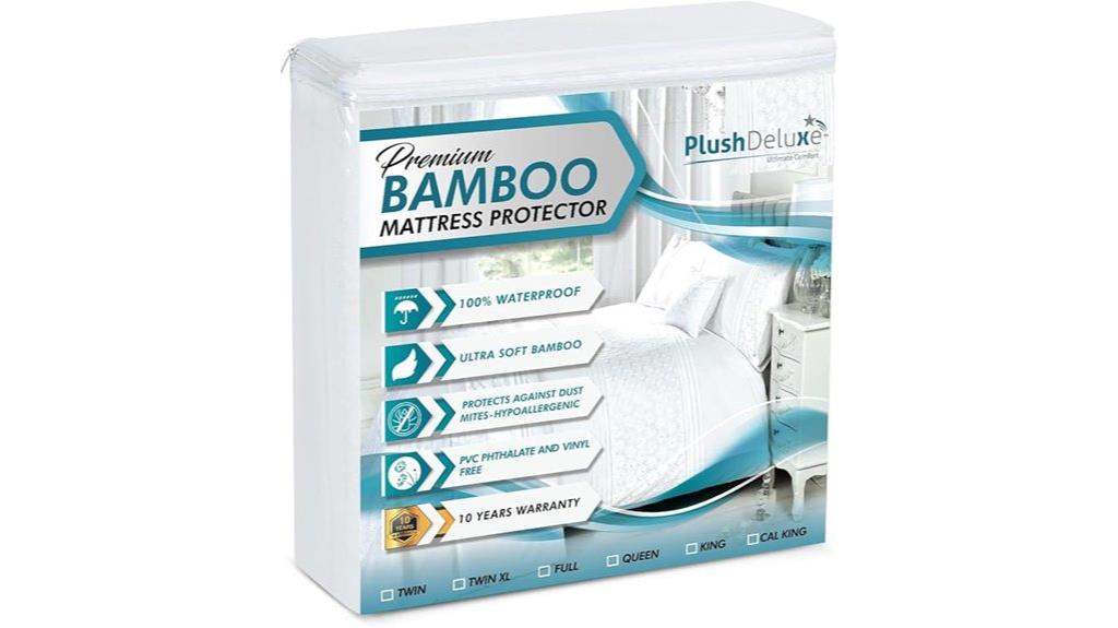 luxury bamboo mattress protector