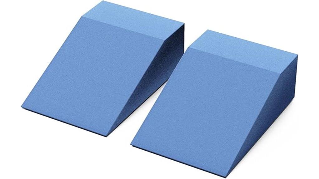 pair of foam wedge blocks