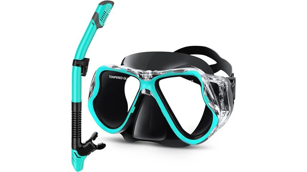 panoramic dry snorkel set