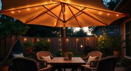 patio umbrella lighting options