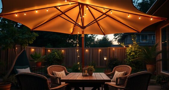 patio umbrella lighting options