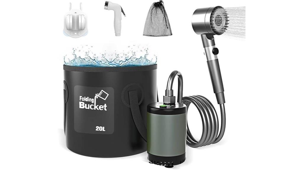 portable camping shower kit