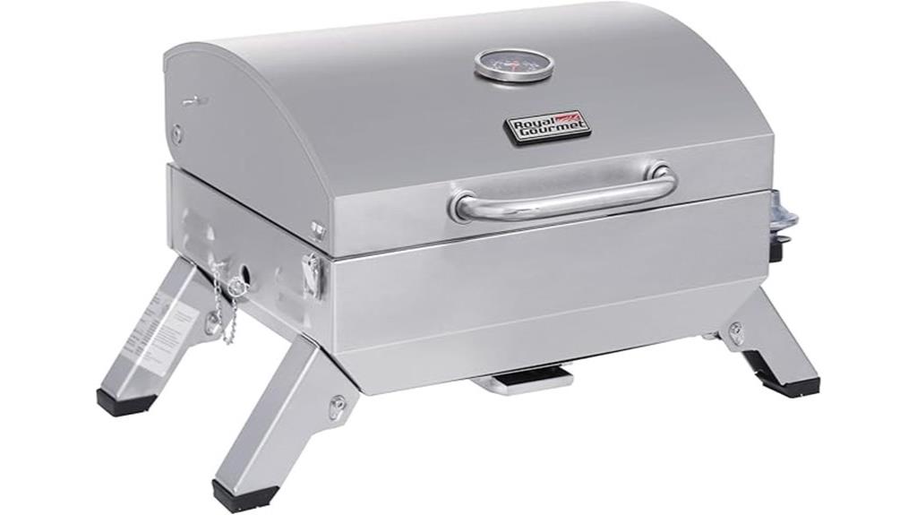 portable gas grill with folding legs
