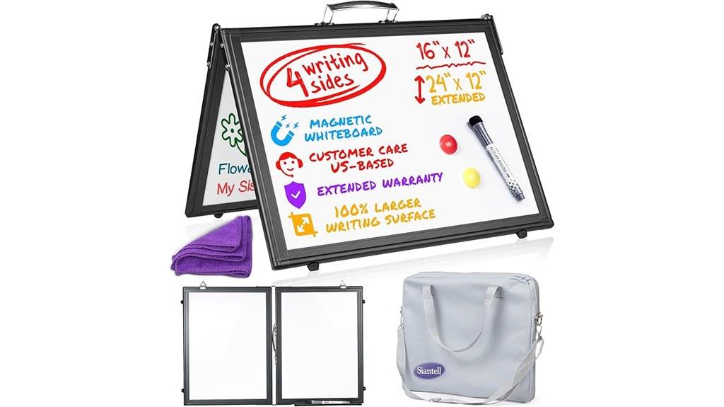 portable whiteboard with cover