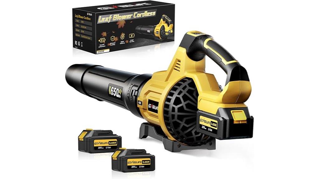 powerful cordless leaf blower