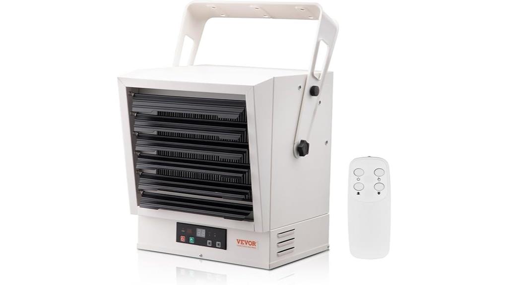 powerful digital garage heater