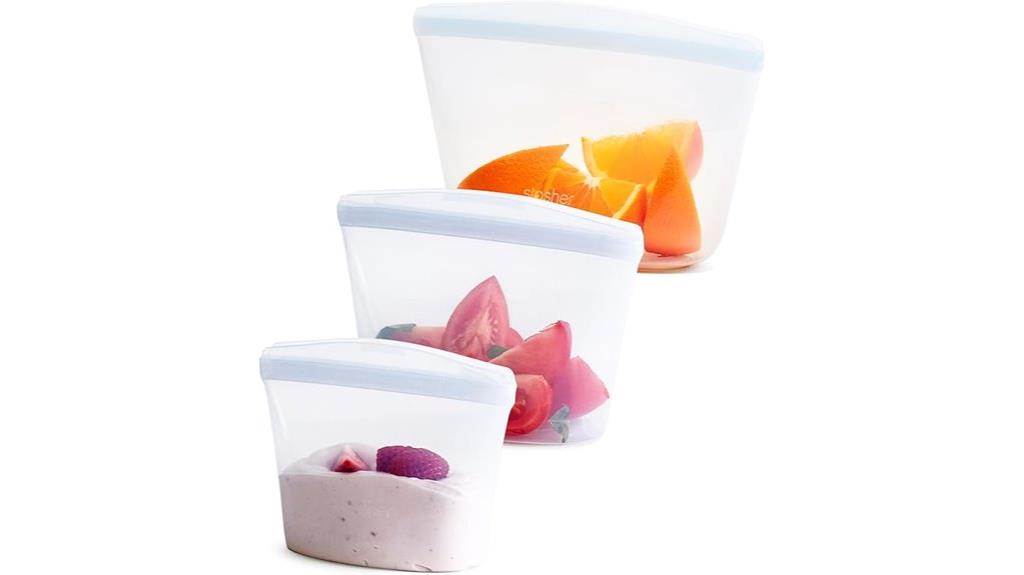premium reusable silicone bags