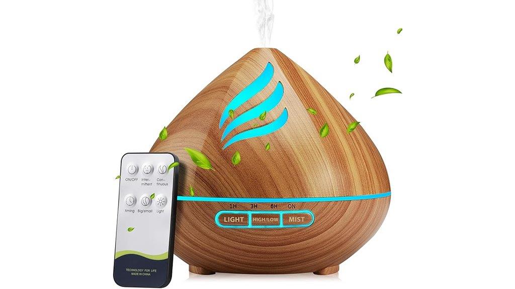 remote led essential oil diffuser