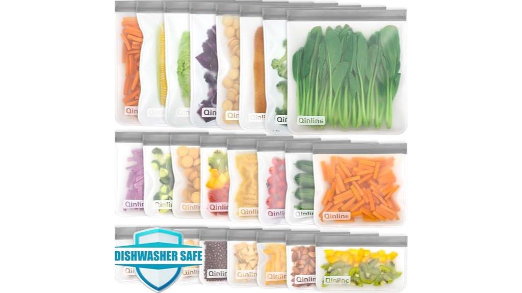 reusable freezer storage bags