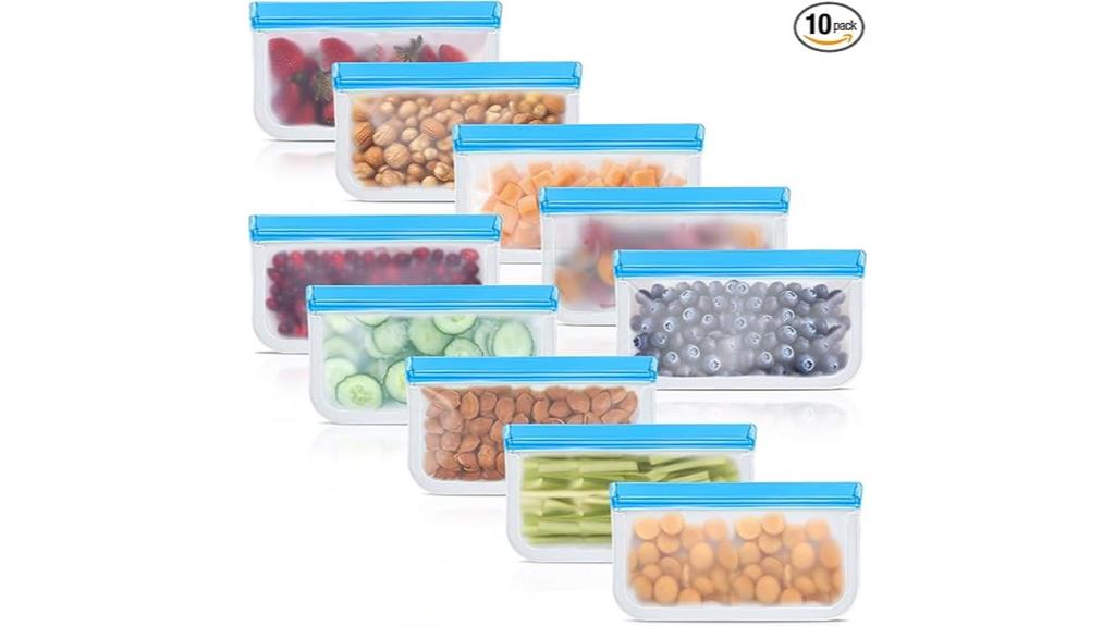 reusable silicone food storage