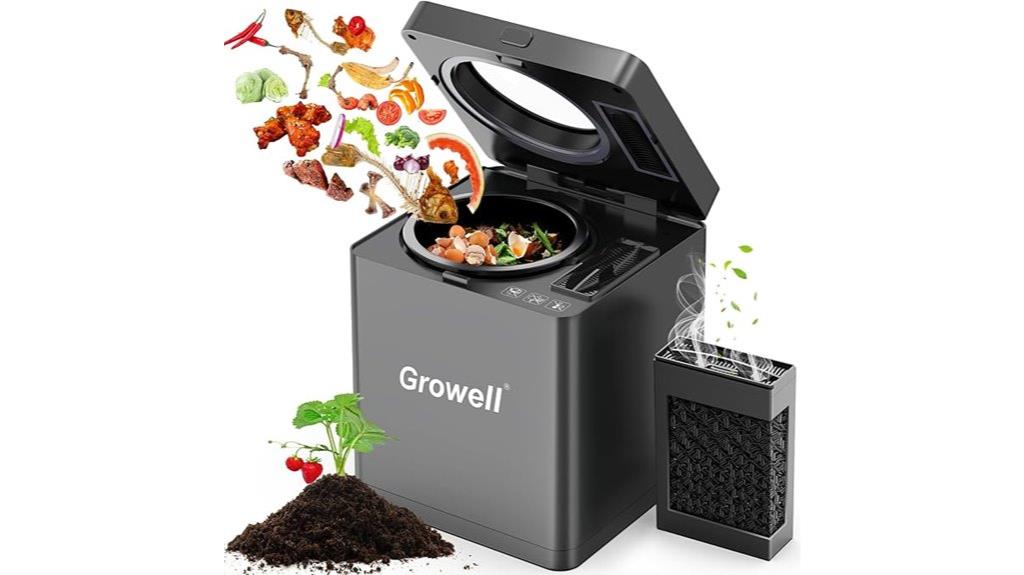 small 2 5l kitchen composter